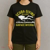 Scuba Diving Is Life Everything Else Is Surface Interval T-Shirt thumb 4