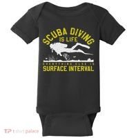 Scuba Diving Is Life Everything Else Is Surface Interval Baby Bodysuit thumb 0