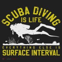 Scuba Diving Is Life Everything Else Is Surface Interval Hat thumb 2