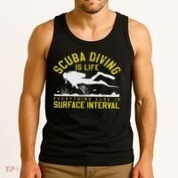 Scuba Diving Is Life Everything Else Is Surface Interval Tank Top thumb 3