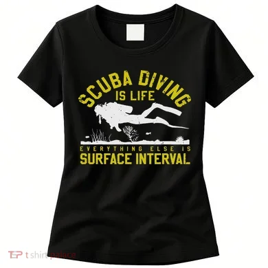 Scuba Diving Is Life Everything Else Is Surface Interval Women's T-Shirt
