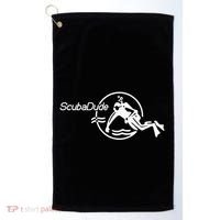 Scuba Dude Iconic Diver For Diving And Watch Enthusiasts Golf Towel thumb 0