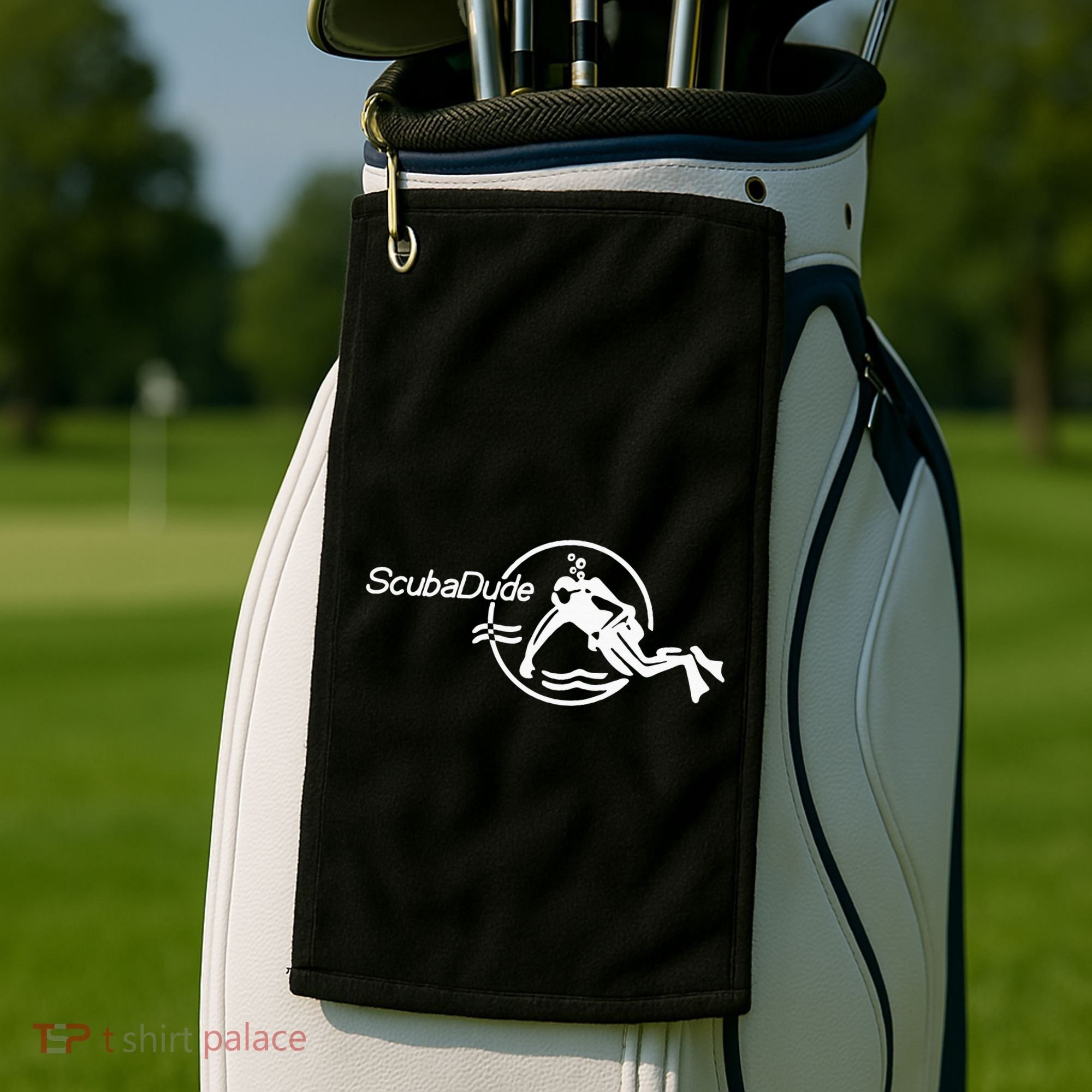 Scuba Dude Iconic Diver For Diving And Watch Enthusiasts Golf Towel
