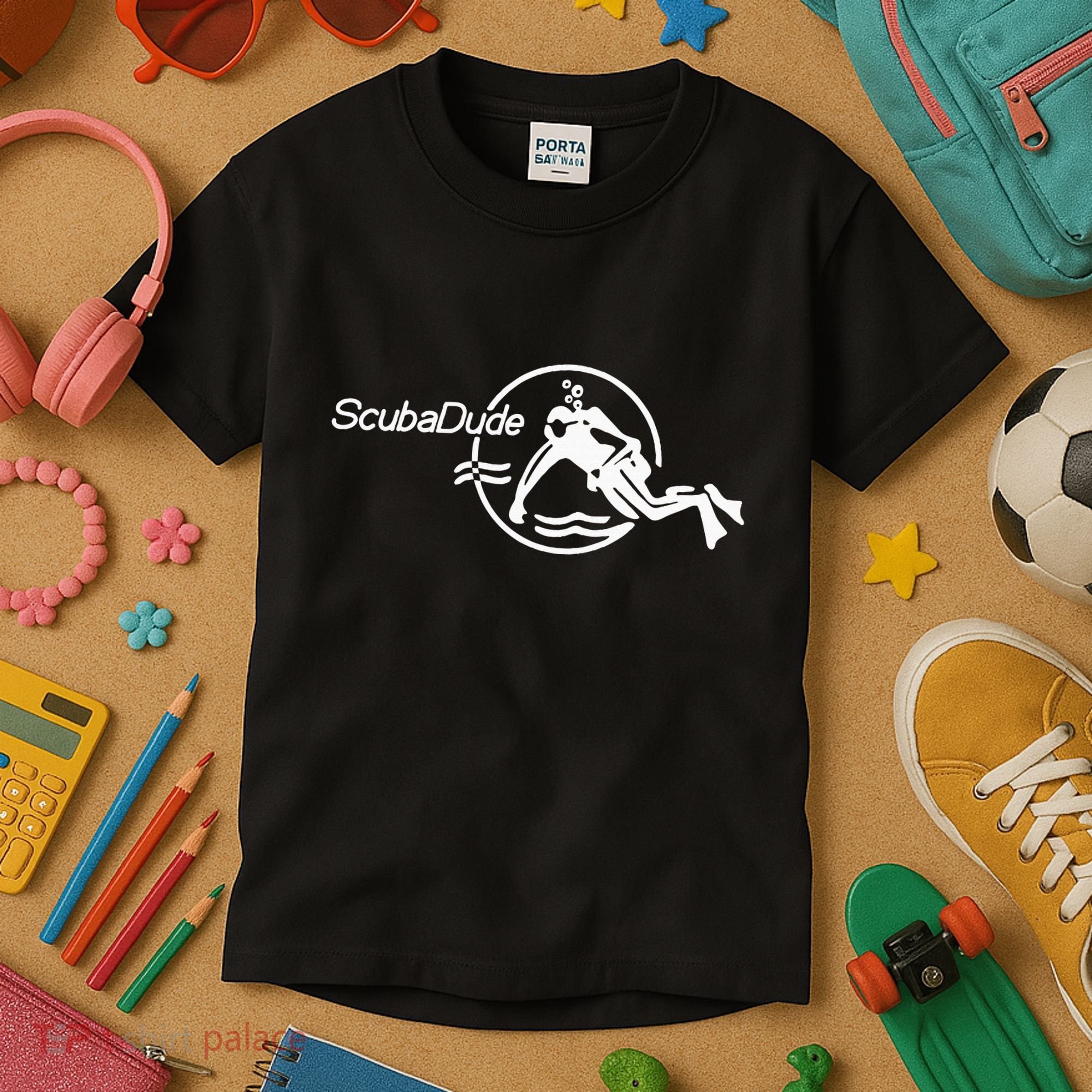 Scuba Dude Iconic Diver For Diving And Watch Enthusiasts Kids T-Shirt