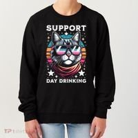 Support Day Ing Advocate Alcohol Enthusiast Cat Gift Women's Sweatshirt thumb 0