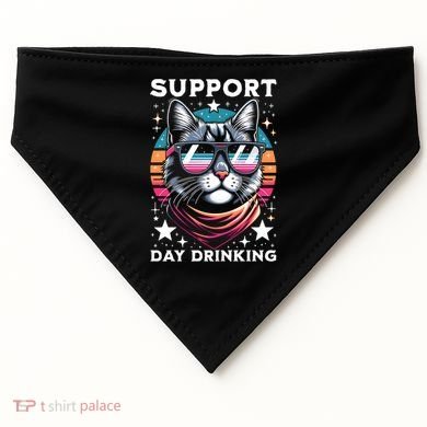 Support Day Ing Advocate Alcohol Enthusiast Cat Gift USA-Made Doggie Bandana