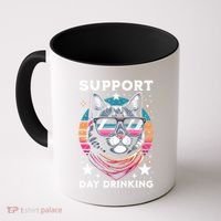 Support Day Ing Advocate Alcohol Enthusiast Cat Gift Coffee Mug thumb 0