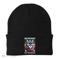 Support Day Ing Advocate Alcohol Enthusiast Cat Gift Beanie thumb 0