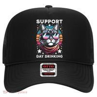 Support Day Ing Advocate Alcohol Enthusiast Cat Gift Hat thumb 0