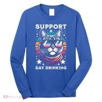 Support Day Ing Advocate Alcohol Enthusiast Cat Gift Long Sleeve Shirt thumb 0