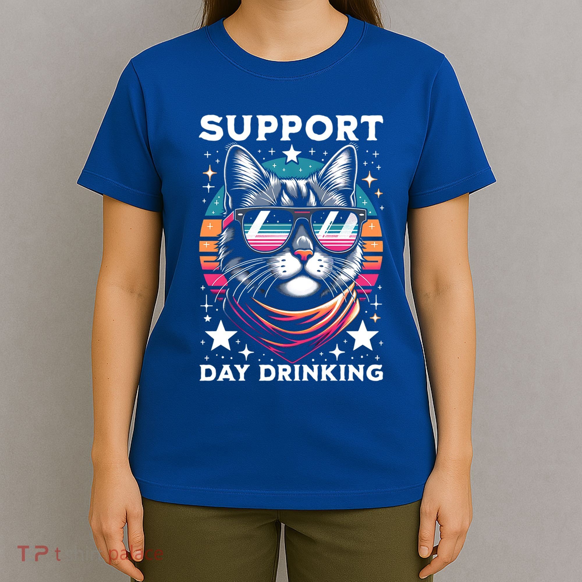 Support Day Ing Advocate Alcohol Enthusiast Cat Gift T-Shirt