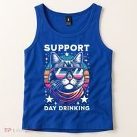 Support Day Ing Advocate Alcohol Enthusiast Cat Gift Tank Top thumb 2