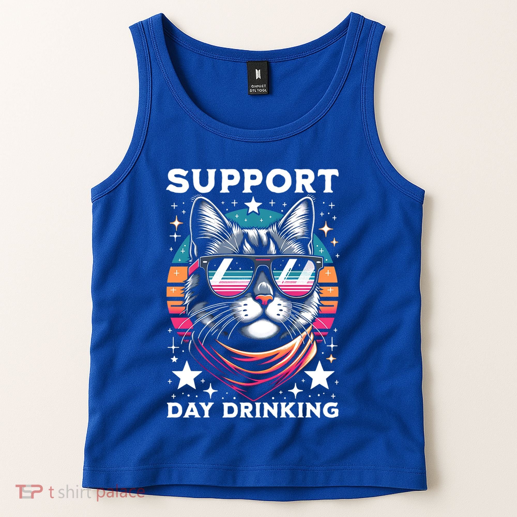 Support Day Ing Advocate Alcohol Enthusiast Cat Gift Tank Top