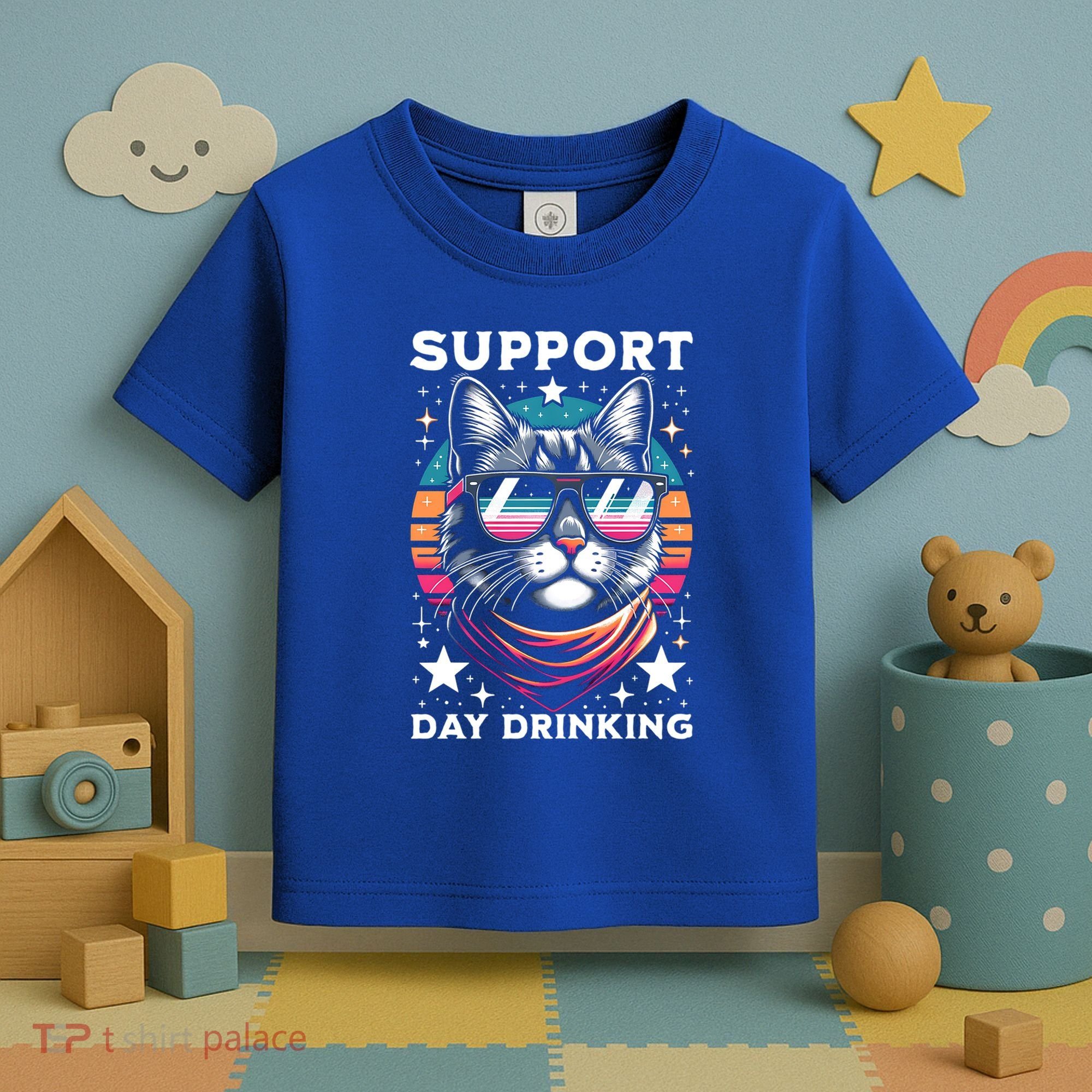 Support Day Ing Advocate Alcohol Enthusiast Cat Gift Toddler T-Shirt