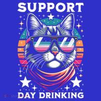 Support Day Ing Advocate Alcohol Enthusiast Cat Gift Toddler T-Shirt thumb 4