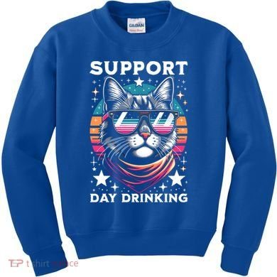 Support Day Ing Advocate Alcohol Enthusiast Cat Gift Kids Sweatshirt
