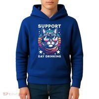 Support Day Ing Advocate Alcohol Enthusiast Cat Gift Kids Hoodie thumb 4