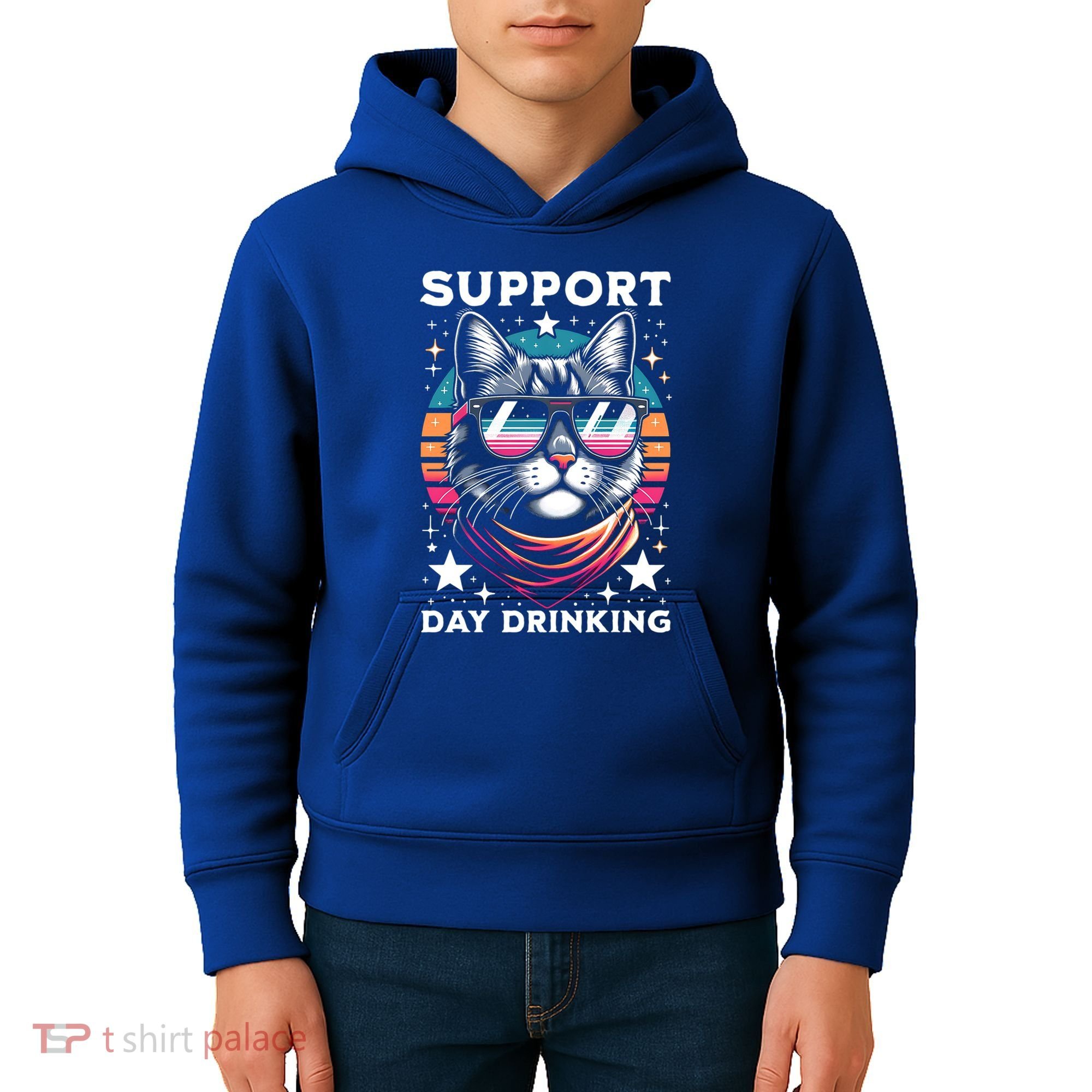 Support Day Ing Advocate Alcohol Enthusiast Cat Gift Kids Hoodie