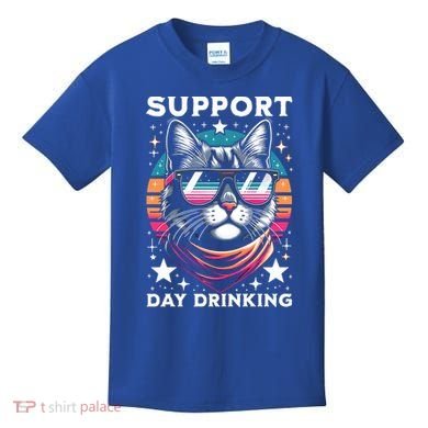 Support Day Ing Advocate Alcohol Enthusiast Cat Gift Kids T-Shirt
