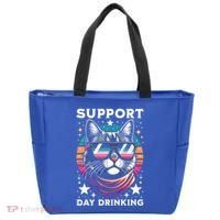 Support Day Ing Advocate Alcohol Enthusiast Cat Gift Tote Bag thumb 0