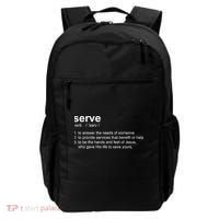 Serve Definition Jesus Christian Faith Backpack thumb 0