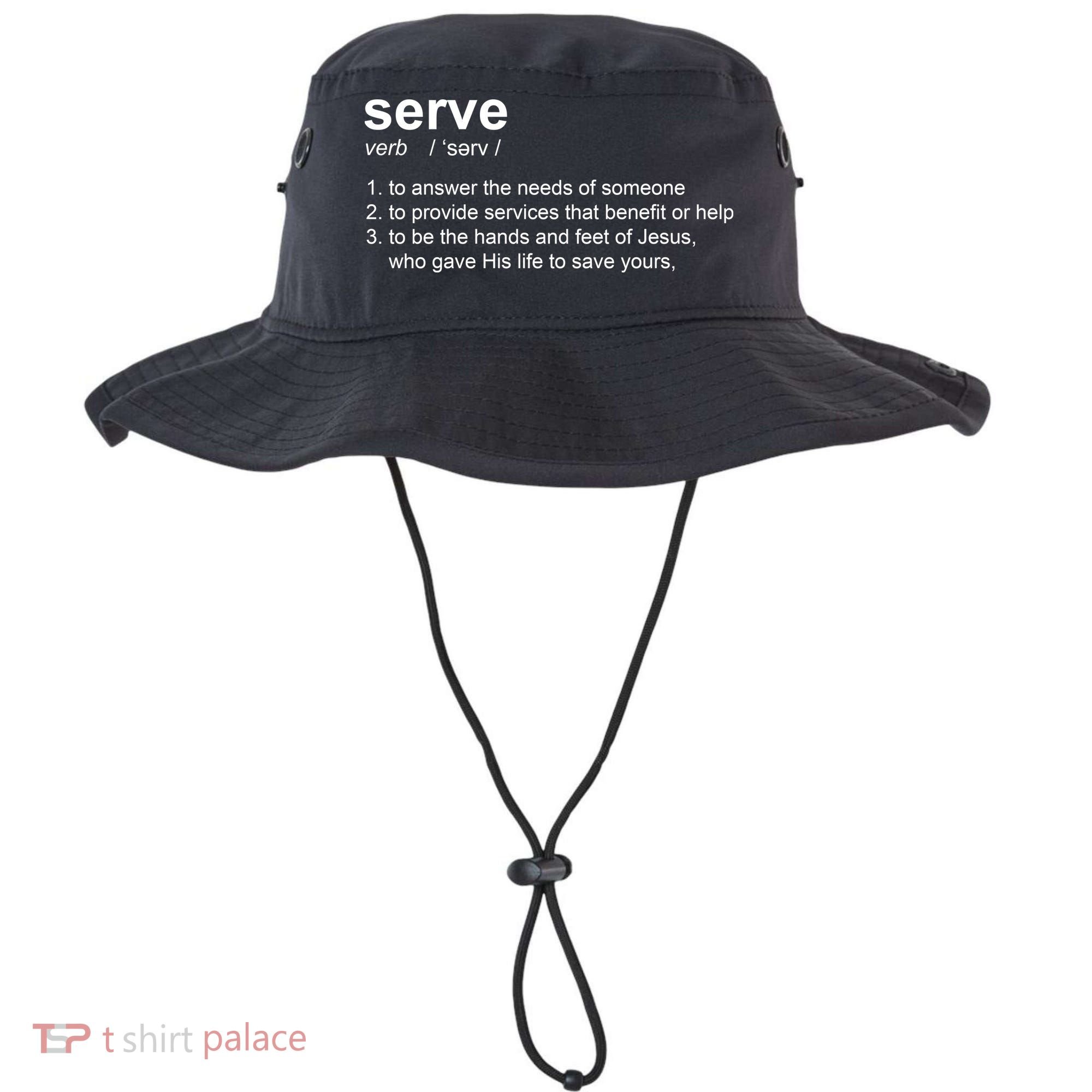 Serve Definition Jesus Christian Faith Bucket Hat