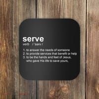 Serve Definition Jesus Christian Faith Coaster thumb 0