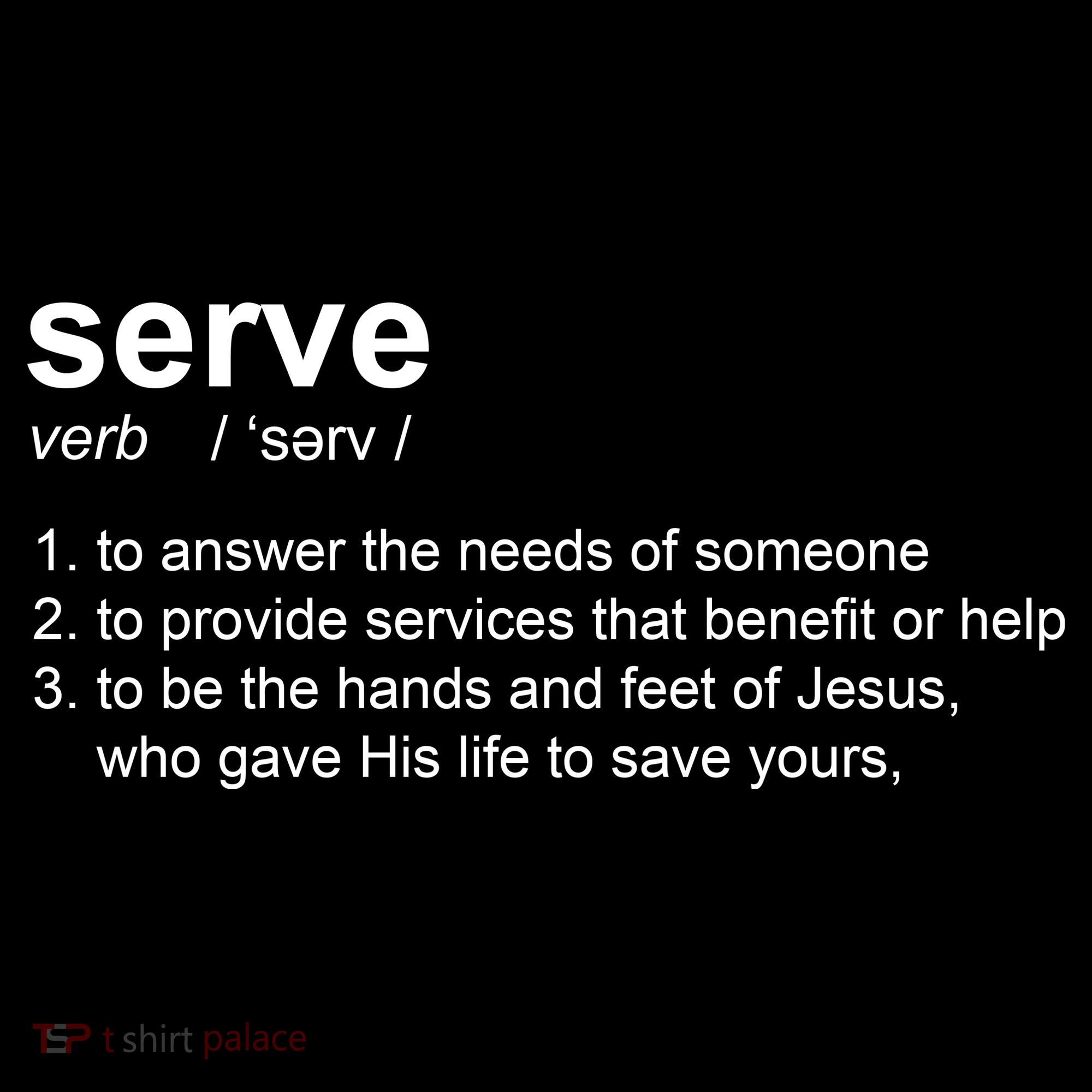 Serve Definition Jesus Christian Faith Women's Hoodie