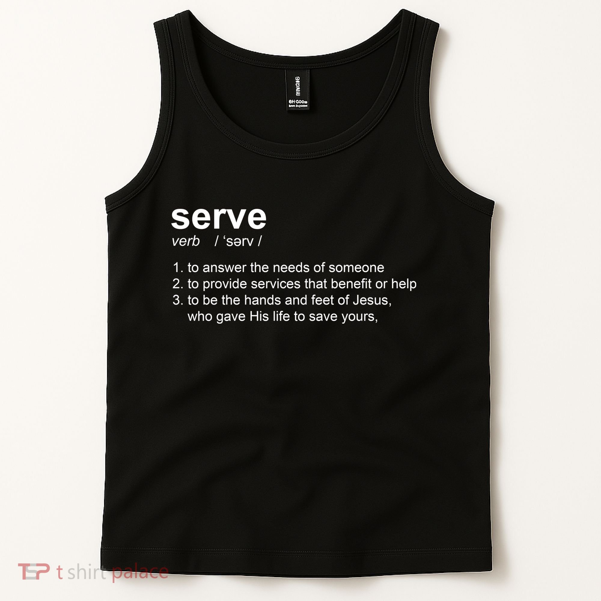 Serve Definition Jesus Christian Faith Tank Top