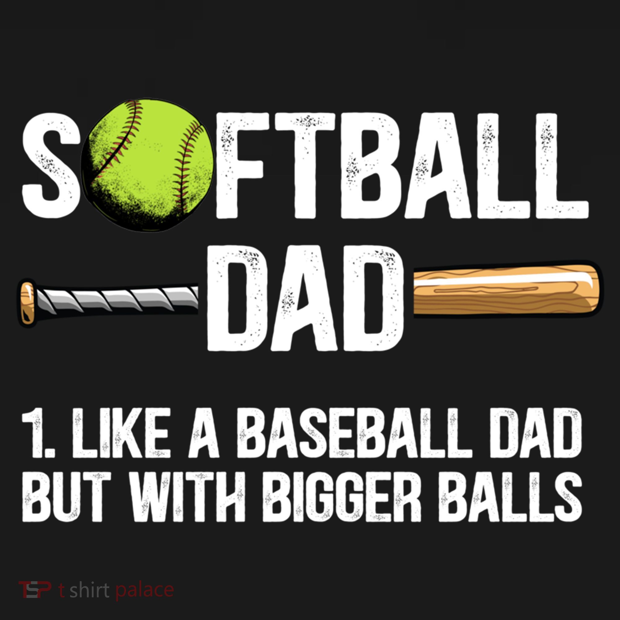 Softball Dad Just Like A Baseball Dad But With Bigger Balls Cute Gift Backpack