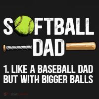 Softball Dad Just Like A Baseball Dad But With Bigger Balls Cute Gift Pajama Set thumb 2