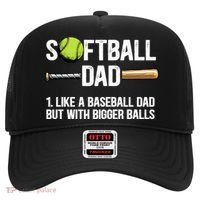 Softball Dad Just Like A Baseball Dad But With Bigger Balls Cute Gift Hat thumb 0