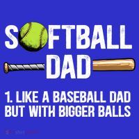 Softball Dad Just Like A Baseball Dad But With Bigger Balls Cute Gift Apron thumb 3