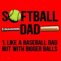 Softball Dad Just Like A Baseball Dad But With Bigger Balls Cute Gift Santa Hat thumb 1