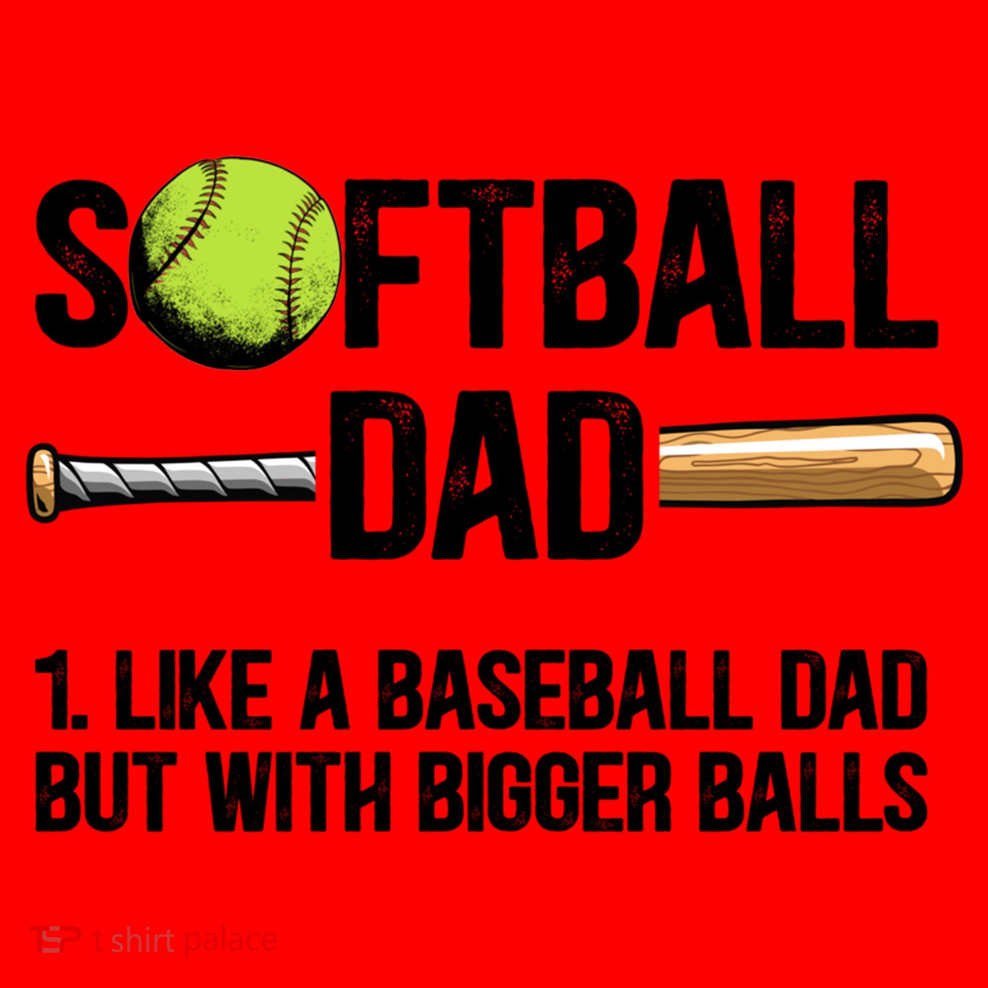 Softball Dad Just Like A Baseball Dad But With Bigger Balls Cute Gift Santa Hat
