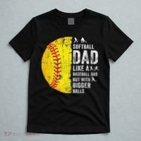 Softball Dad Just Like A Baseball Dad But With Bigger Balls T-Shirt thumb 5
