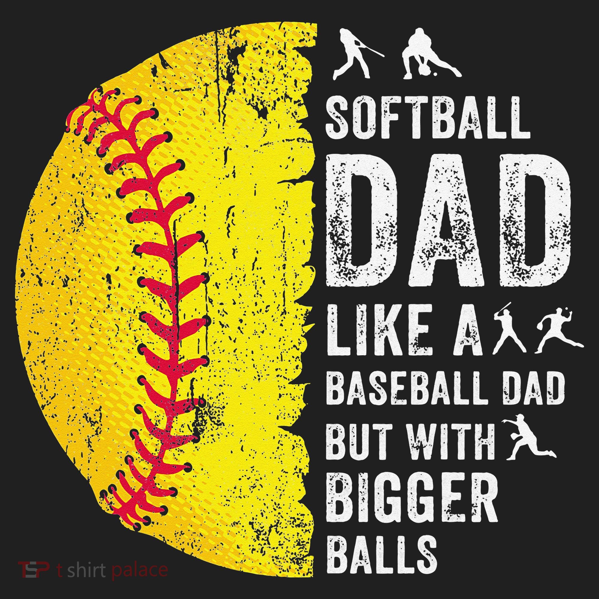 Softball Dad Just Like A Baseball Dad But With Bigger Balls Beanie