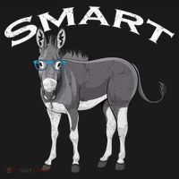 Smart Donkey Lover Sarcastic Adult Humor Blue Glasses Gift Bucket Hat thumb 4