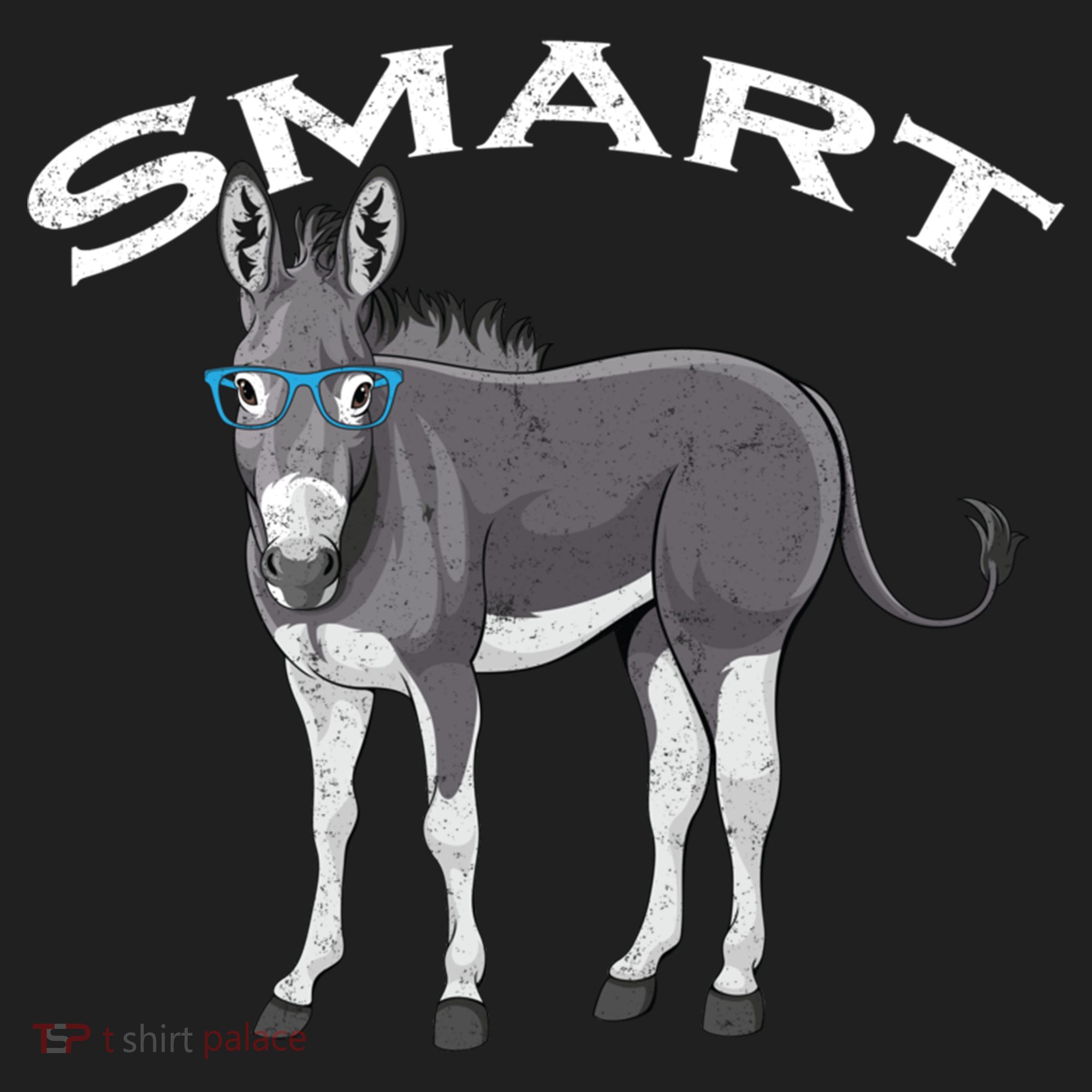Smart Donkey Lover Sarcastic Adult Humor Blue Glasses Gift Hat