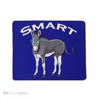 Smart Donkey Lover Sarcastic Adult Humor Blue Glasses Gift Mousepad thumb 0