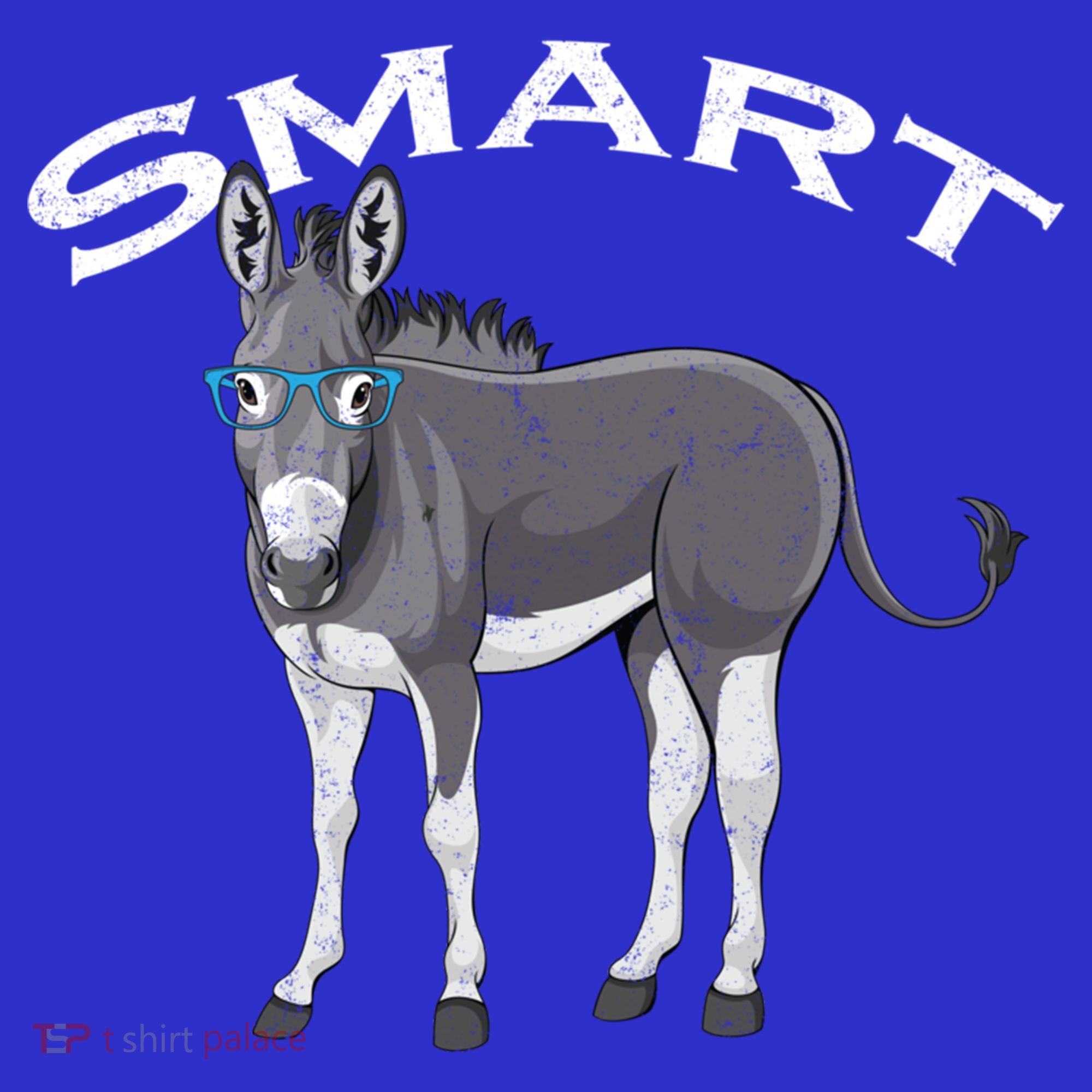 Smart Donkey Lover Sarcastic Adult Humor Blue Glasses Gift Women's Tank Top