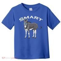 Smart Donkey Lover Sarcastic Adult Humor Blue Glasses Gift Toddler T-Shirt thumb 0