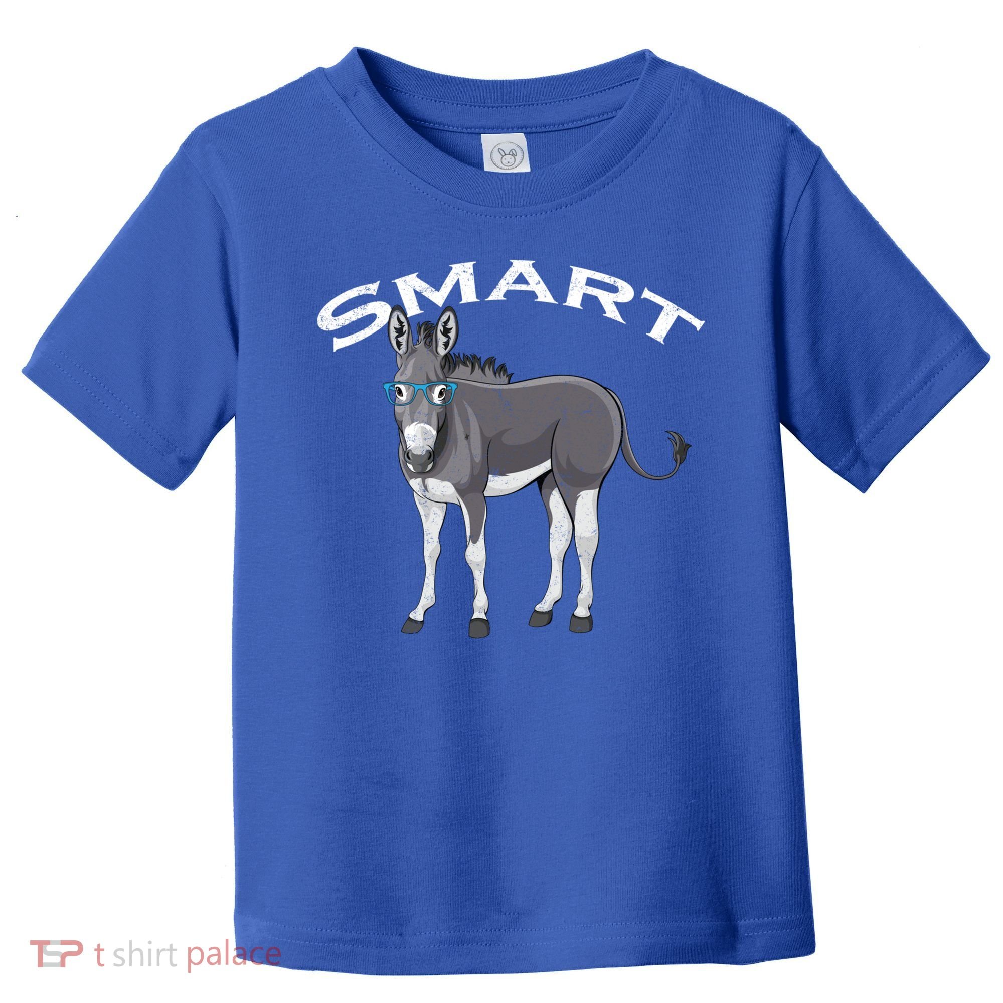 Smart Donkey Lover Sarcastic Adult Humor Blue Glasses Gift Toddler T-Shirt