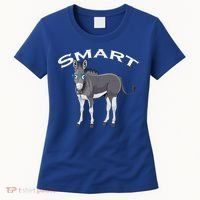 Smart Donkey Lover Sarcastic Adult Humor Blue Glasses Gift Women's T-Shirt thumb 0