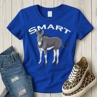 Smart Donkey Lover Sarcastic Adult Humor Blue Glasses Gift Women's T-Shirt thumb 3