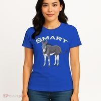 Smart Donkey Lover Sarcastic Adult Humor Blue Glasses Gift Women's T-Shirt thumb 4