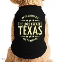 Seventh Day Lord Created Texas And Bbq Gift Doggie Tank thumb 0
