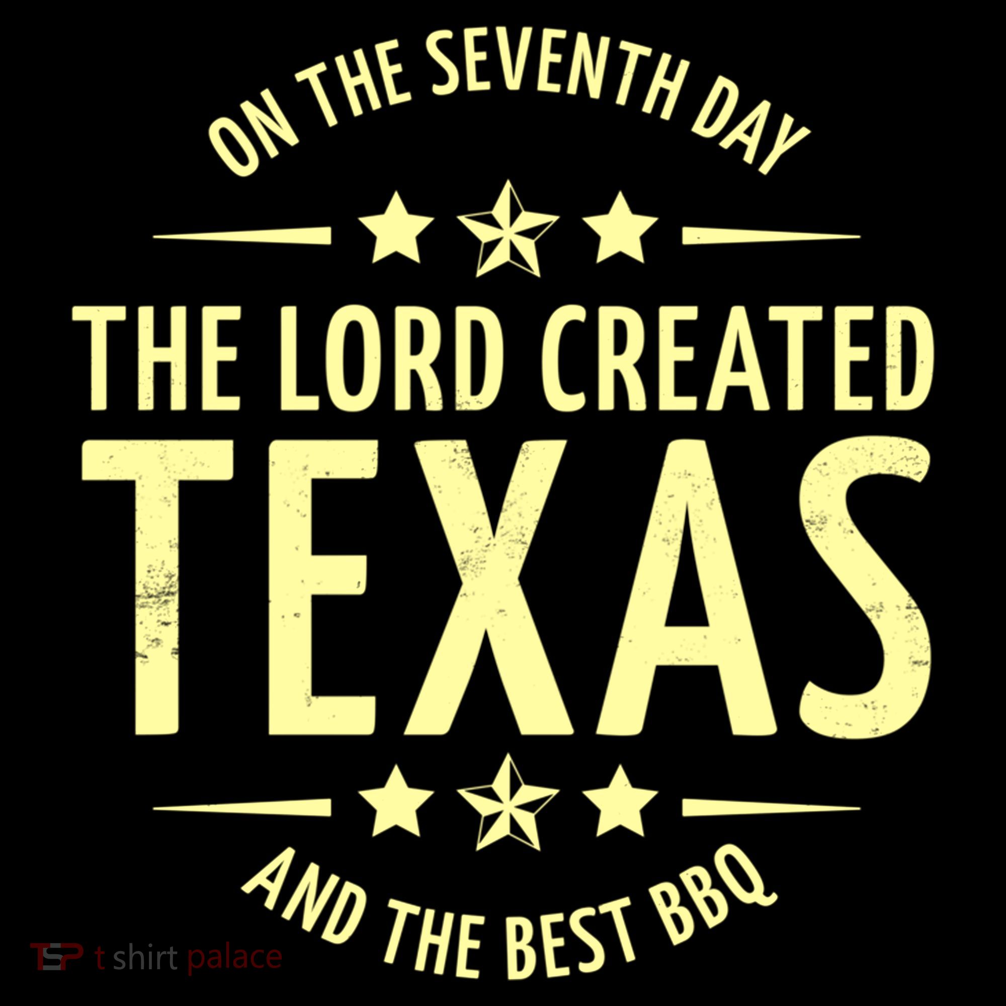 Seventh Day Lord Created Texas And Bbq Gift Doggie Tank