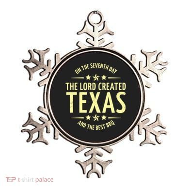 Seventh Day Lord Created Texas And Bbq Gift Ornament