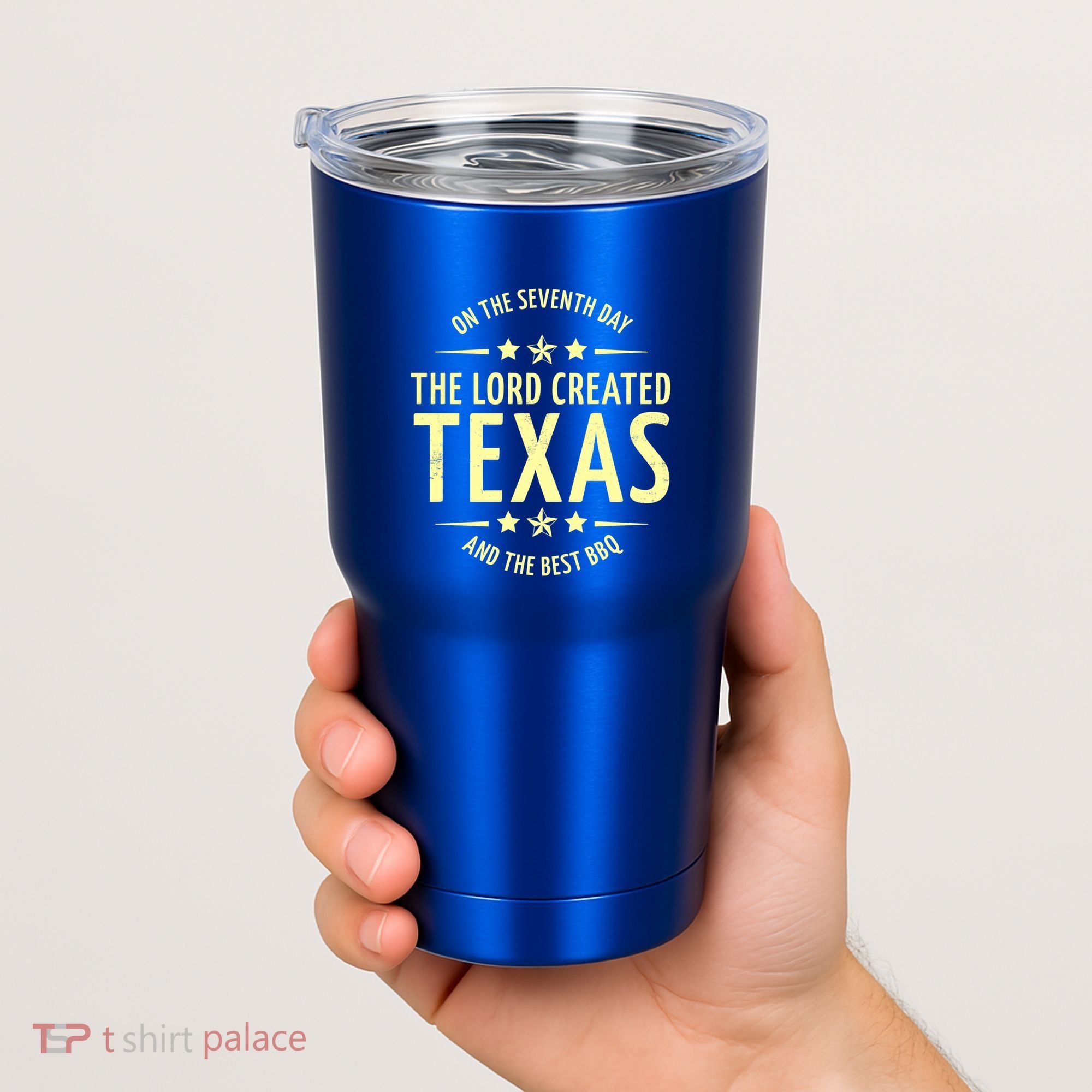 Seventh Day Lord Created Texas And Bbq Gift Tumbler